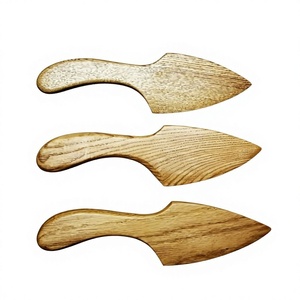 Couteau en bois de bouleau naturel, couverts jetables écologiques pour la restauration quotidienne - Product Image 1