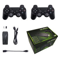 Console de jeu rétro mini TV Gamestick 64 Go avec contrôleur sans fil 2.4G HD 4K, prend en charge 9 simulateurs et 2 joueurs