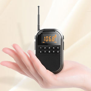 Radio FM/AM rechargeable pour personnes âgées avec clavier numérique, fente pour carte TF, écran LED, antenne télescopique, radio à signal fort - Product Image 4