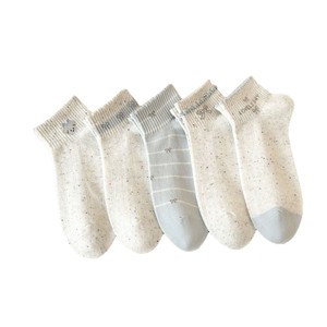 Chaussettes en dentelle à nœuds <span class=keywords><strong>pour</strong></span> enfants - Chaussettes mi-mollet antidérapantes style printemps/été à motif de Noël en maille respirante - Product Image 5