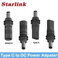 DC5521 Stecker auf Starlink Mini GEN3 PD 100W USB-C Buchse Ladeanschluss Stromstecker Typ C zu DC/D zu D Stromadapter