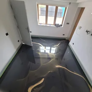 Solvent Free 100% Solid Waterproof Metallic Epoxy Coatings For Concrete Over Industrial Commercial Floor