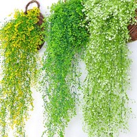 Plantes artificielles suspendues en plastique, lianes de verdure artificielle, feuilles détachables, 50 pièces de 80 cm pour la décoration de mariage, de fêtes et de la maison