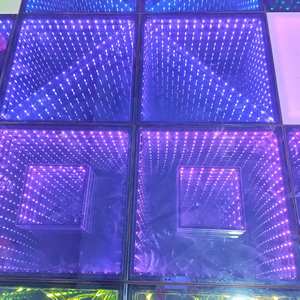 Precio de fábrica 3D Infinity Mirror Led Dance Floor Tiles Evento Dj Wedding Interactive Light Dance Floor - Product Image 4