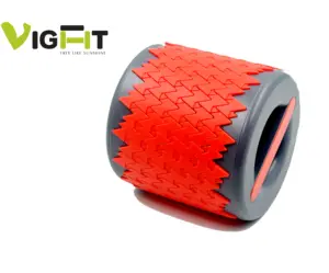 Custom color logo plastic retractable mini foldable yoga foam massage roller