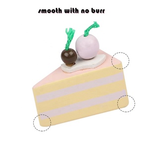 Nuovo arrivo felice giocattoli da cucina educativo per la cottura del legno Set da tè <span class=keywords><strong>con</strong></span> vassoio per i bambini - Product Image 3
