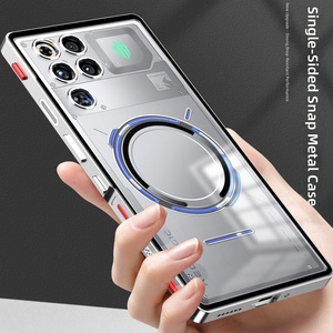 เคสโทรศัพท์กันกระแทกโลหะสำหรับ Nubia Redmagic 11 Pro ฝาหลังแบบด้านพร้อมห่วงยืดหยุ่นและกรอบโลหะ - Product Image 1