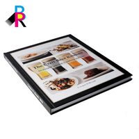 Professionnel Personnalisé De Luxe Restaurant Cuisine Livre de Menu Pour La Description Du Produit