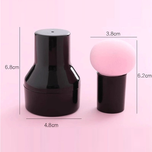 Éponge de maquillage lavable <span class=keywords><strong>en</strong></span> <span class=keywords><strong>forme</strong></span> de <span class=keywords><strong>champignon</strong></span> à tête ronde Kamanzi, éponge de beauté pour fond de teint et poudre - Product Image 6