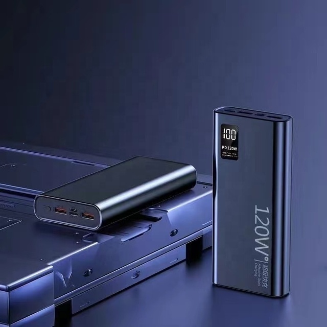 PD 120W Two-way Fast Charging Power Bank for Mac Book Four USB 20000mAh Laptop Charger iPhone Type-C Portable Mobile Power Bank