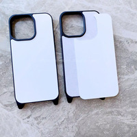Coques de téléphone 16 Pro Max vierges pour sublimation avec cordon tressé réglable pour le cou et bandoulière