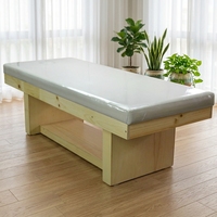 Weiße Tragbare Massageliege für Gesichts-/Wimperntherapie Modernes Holz-Eisen-Design Verstellbare Rückenlehne Hochdichte Polsterung für Wohnzimmer und Hotel