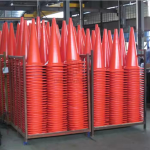 DingTian Manufacture Cheap Warning Traffic Control Temporary 500*300 PVC Reflective Road Safety Cone