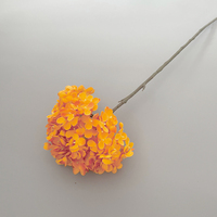 Hydrangea artificielle géante de 20 cm (7,87 pouces) à tige unique, pétales complets, fleur d'hortensia artificielle pour centre de table de mariage, table de fête