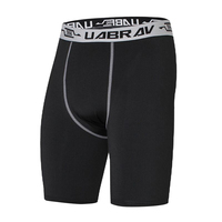 Mallas elásticas de LICRA para hombre, pantalones cortos de compresión, de secado rápido, para correr