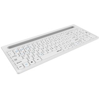 Clavier sans fil ultra-fin AIKUN BT8022-R multi-appareils rechargeable BT 5.0 avec touches à ciseaux, pour ordinateur de bureau, tablette et support mobile
