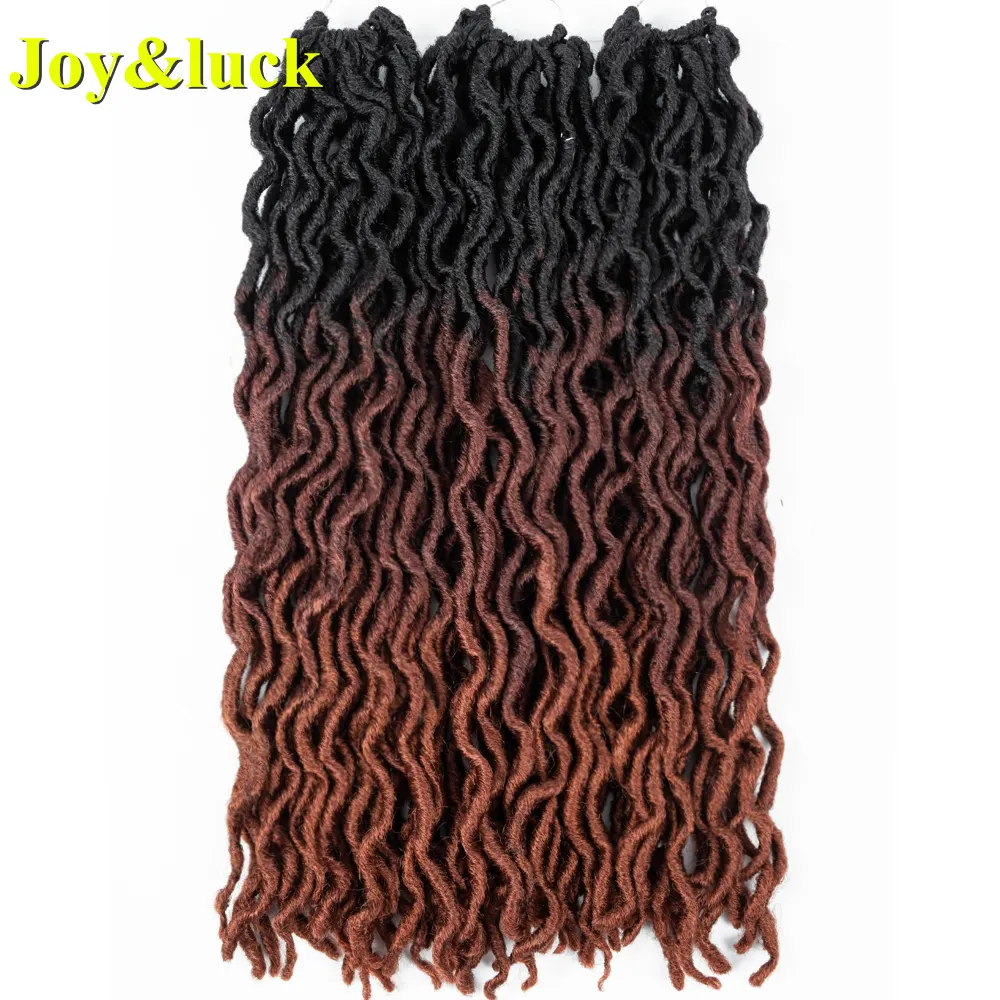 African Synthetic Wholesale 24 Root Gypsy Crochet Jumbo Braid Hair Extensions Faux Wavy Curly Ombre 350 Goddess Braids Dreadlock