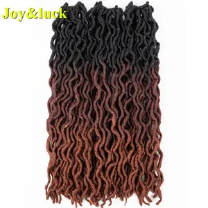 African Synthetic Wholesale 24 Root Gypsy Crochet Jumbo Braid Hair Extensions Faux Wavy Curly Ombre 350 Goddess Braids Dreadlock