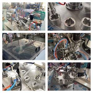 Machine de remplissage de 10 à 100 grammes pour poudre adhésive en cartouche et scellage des bouchons de bouteilles pour liquides - Product Image 2