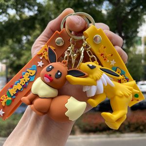 Porte-clés <span class=keywords><strong>Pok</strong></span>émon Famille Eevee <span class=keywords><strong>Pikachu</strong></span>, Pendentif de Sac, Figurine - Product Image 4