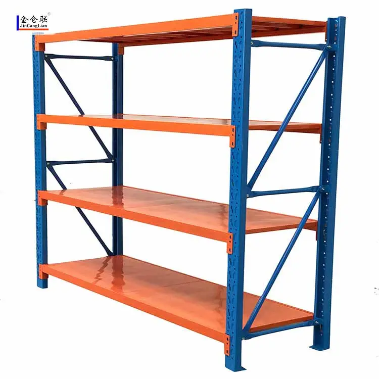 Werkseitig angepasste 4-lagige Metallregal-Van-Lagersysteme Boltless Racking-Regale