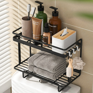 Étagère de salle de bain de haute qualité en acier inoxydable épaissi, support mural pour douche et toilettes - Product Image 6