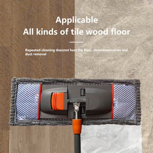 热销超细纤维扁平拖把，带伸缩柄，不锈钢，超强吸水，适用于地板干湿两用，轻松清洁 - Product Image 3