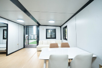 Maison conteneur pliable à double aile extensible, conception sur mesure, villa préfabriquée avec intérieur personnalisé pour hôtel de charme
