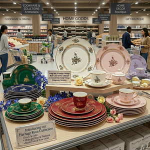 <span class=keywords><strong>Service</strong></span> de table de luxe en <span class=keywords><strong>porcelaine</strong></span> fine noire à motif floral, assiettes de présentation vintage en céramique, tasses à café et bols en <span class=keywords><strong>porcelaine</strong></span> pour événements hôteliers - Product Image 3