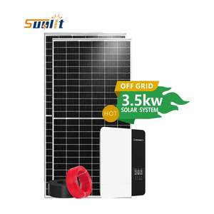 サンライト3.5kWオフグリッドソーラーシステムキャンプ農村地域3kw 5kw 8kw - Product Image 1