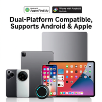 Localizador GPS Inteligente de Doble Sistema, Mini Rastreador de Objetos con Bluetooth y Luz para Uso Diario