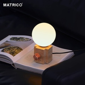 Matrico Mineral Table <b>Lamp</b> <b>Led</b> Touch Control Ambient <b>Light</b> For Bedroom Study - Product Image 1