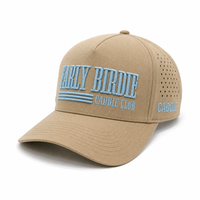 Casquette de baseball en velours côtelé à 5 panneaux avec broderie de logo personnalisé et perforation laser, protection solaire pour les quatre saisons