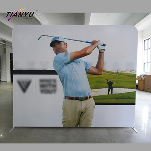 لافتة قماشية كبيرة مطبوعة للعرض التجاري والإعلاني، خلفية قماشية بسحاب 6×3 متر مع حامل في الصين - Product Image 2