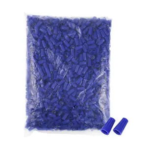 SP2 1000PCS Blue 22-14AWG Double Wing Grip Screw On Butt Splice Tool-Less Twist Grip Termination Quick Twist-on Wire Connectors
