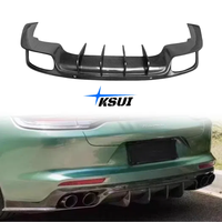 Ventes directes d'usine KSUI - Kit carrosserie Panamera 971 amélioré en fibre de carbone avec finition polie, diffuseur arrière, lèvre de pare-chocs arrière