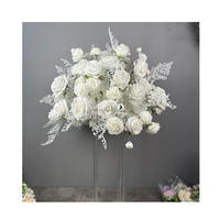Arrangement supérieur de baril fleurs d'allée blanc Boho pièce maîtresse mariage chérie Arrangements de table