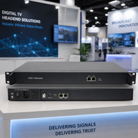 Modulateur IP QAM 64 canaux Huafan avec multiplexeur et brouilleur 64QAM, construction métallique pour système de tête de réseau de télévision par câble DVB-C