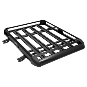 Portaequipajes de Techo Doble de Aleación de Aluminio Negro para SUV, Cesta Portaequipajes para Techo - Product Image 1