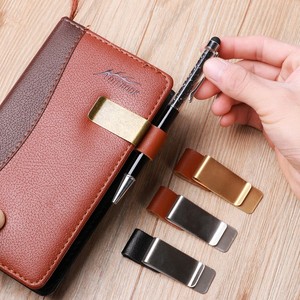 Porte-stylo en cuir PU et acier inoxydable avec logo personnalisé du fabricant, couleur et taille sur mesure pour usage de bureau - Product Image 4