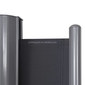 Diviseur de confidentialité à écran pliable rétractable côté extérieur avec poteau en aluminium - Product Image 5