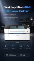 Découpeuse laser CO2 de bureau Jowuey 6040 avec automatisation intelligente et mise au point automatique pour l'acrylique