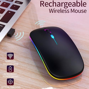 Rechargeable Wireless Mouse ultra Slim Silent Click Raton Inalambrico bluetooth Cheap White Wireless Mouse Magic Mouse for <b>Pc</b> - Product Image 3