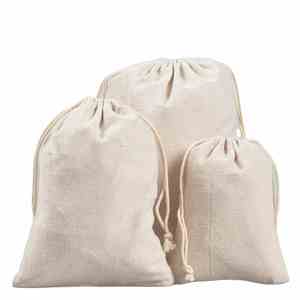 Bolsa de Algodón con Cordón y Logotipo Personalizado, con Etiqueta Serigrafiada, para Ropa y Zapatos a Prueba de Polvo - Product Image 1