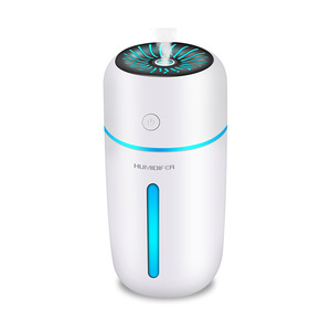 Humidificateur d'air ultrasonique silencieux pour voiture et bureau, rechargeable avec batterie intégrée, design exclusif, effet irisé - Product Image 5