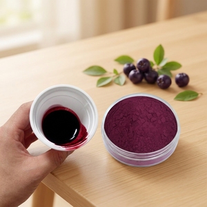 Extrait de baies d'<span class=keywords><strong>aronia</strong></span> en poudre, jus de fruit de sureau 25% 4:1 10:1 20:1, soluble dans <span class=keywords><strong>l</strong></span>'eau, qualité alimentaire - Product Image 2