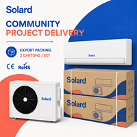 Climatiseur solaire hybride mural DC Inverter 36000 BTU 3 CV, unité split, compresseur rotatif double R32, intelligent pour la maison