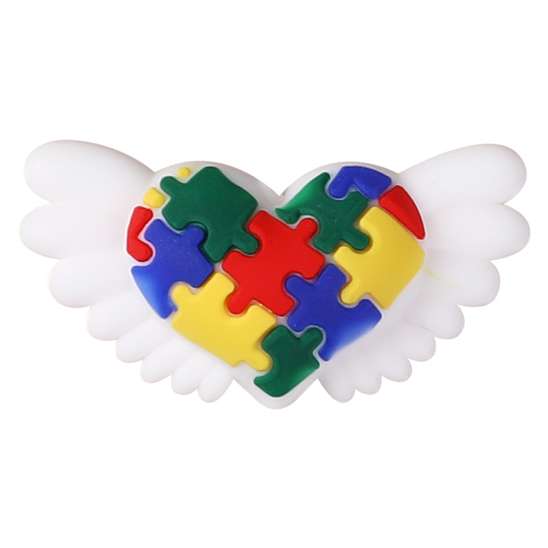 3D Autism Awareness Heart