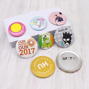 Hot bán 3 inch tùy chỉnh Trắng trống MDF vòng tròn quảng cáo tên nút pin huy hiệu cho thăng hoa - Product Image 5