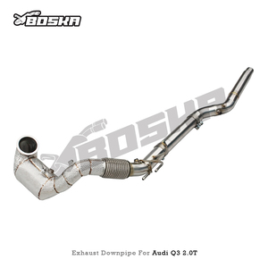 ท่อลงแคท BOSKA High Flow สำหรับ Audi Q3 2.0T ปี 2019-2021 ผลิตจากสแตนเลส 304 200cell OPF/GPF เพิ่มประสิทธิภาพการไหลเวียนของไอเสีย - Product Image 5